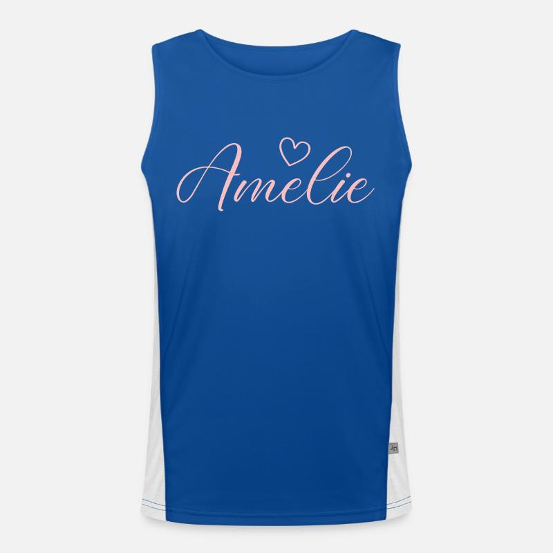 amelie name Funktionelles Kontrast-Tank Top für Männer 