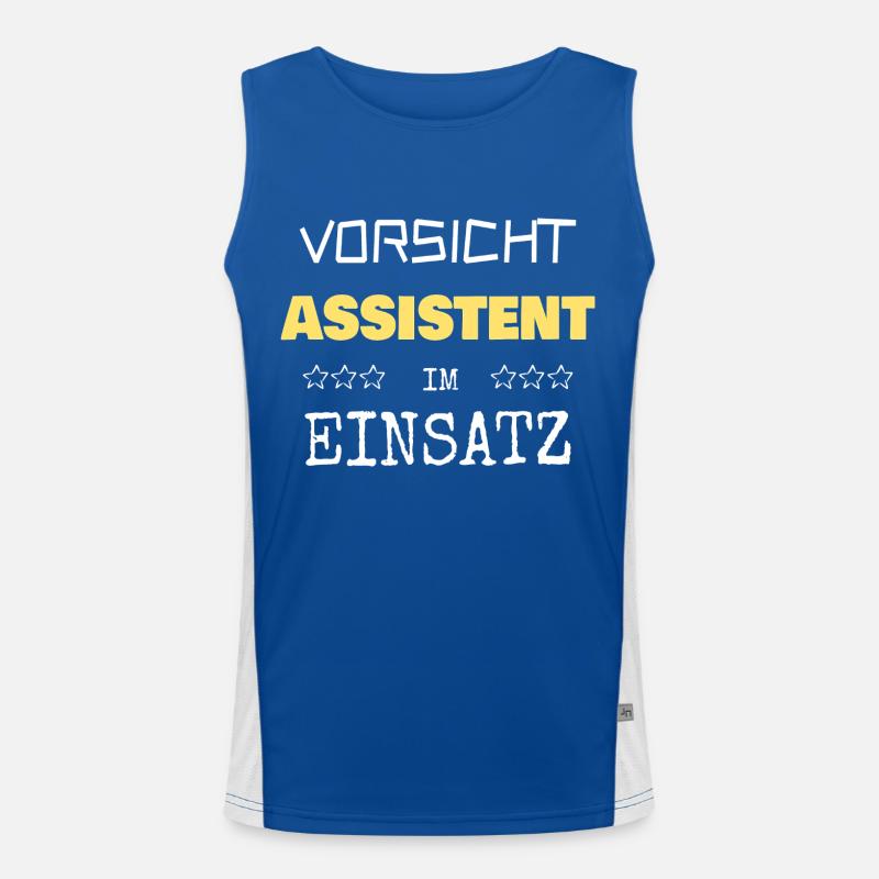 Assistent Funktionelles Kontrast-Tank Top für Männer 