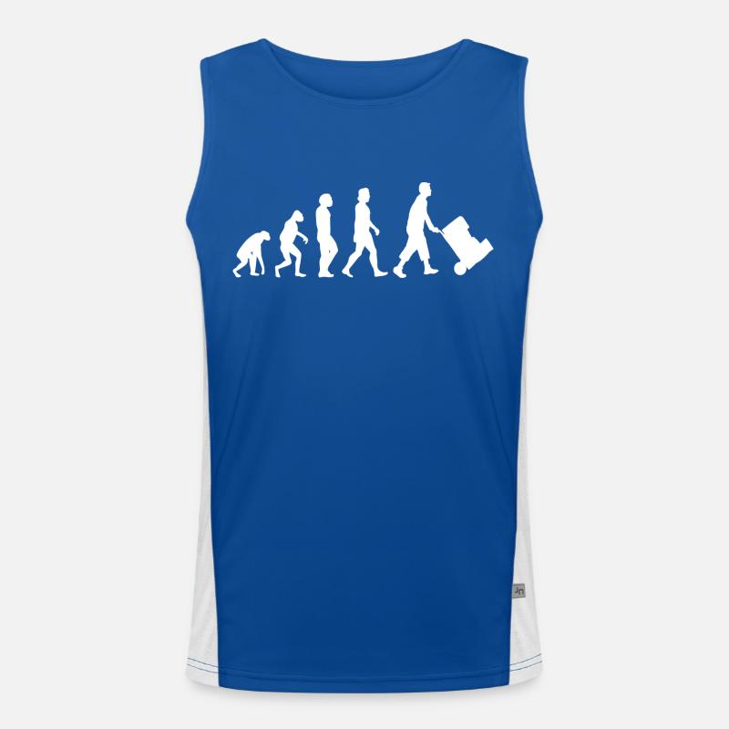 Lagerlogistik Evolution Lagerarbeiter Logistik Funktionelles Kontrast-Tank Top für Männer 