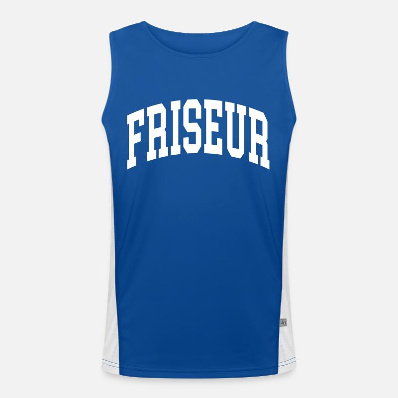 Friseur Funktionelles Kontrast-Tank Top für Männer 