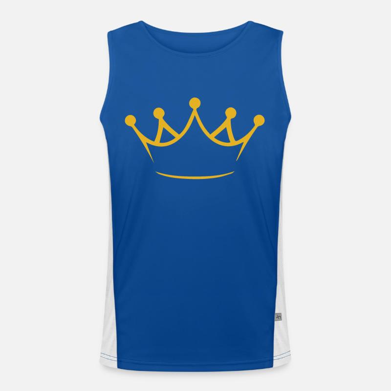 Krone Funktionelles Kontrast-Tank Top für Männer 
