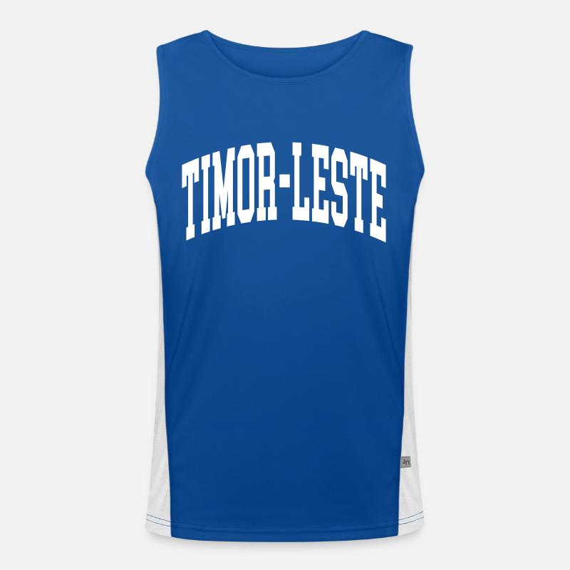 East Timor Men's Functional Contrast Tank Top 