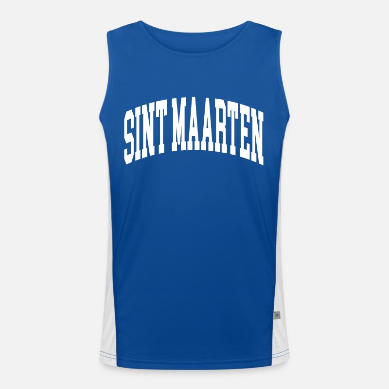 Sint Maarten Funktionelles Kontrast-Tank Top für Männer 