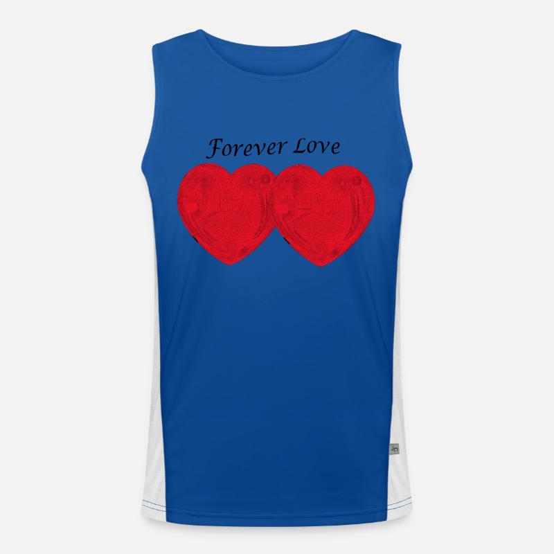 Forever Love Funktionelles Kontrast-Tank Top für Männer 