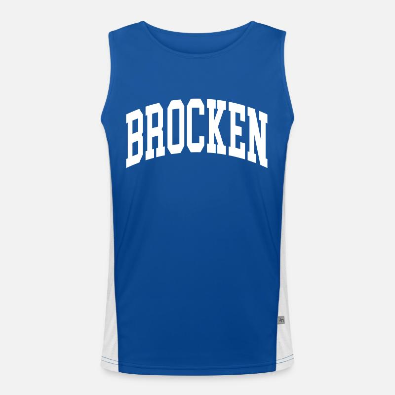 Brocken Funktionelles Kontrast-Tank Top für Männer 