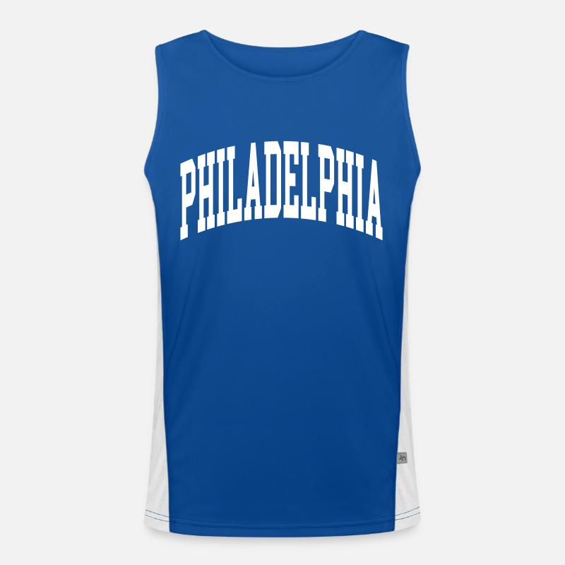 Philadelphia Canotta sportiva da uomo in contrasto cromatico 