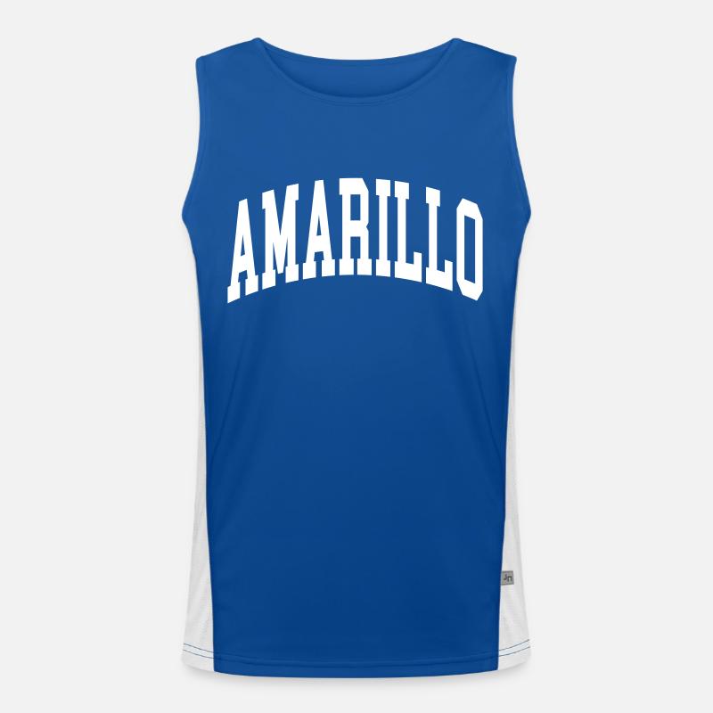 Amarillo Funktionelles Kontrast-Tank Top für Männer 