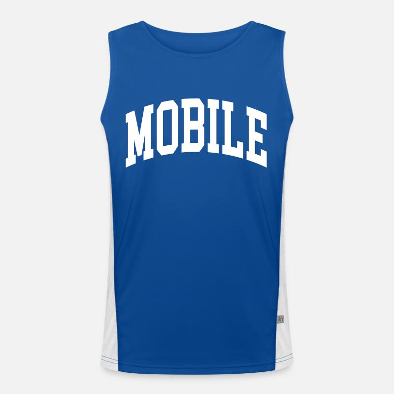Mobile Funktionelles Kontrast-Tank Top für Männer 