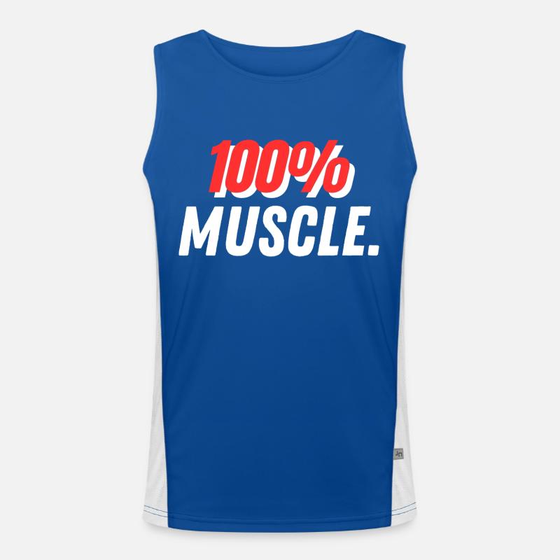 100% muscle. Men's Functional Contrast Tank Top 