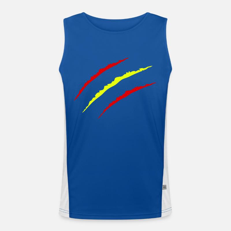krallen spanien Funktionelles Kontrast-Tank Top für Männer 