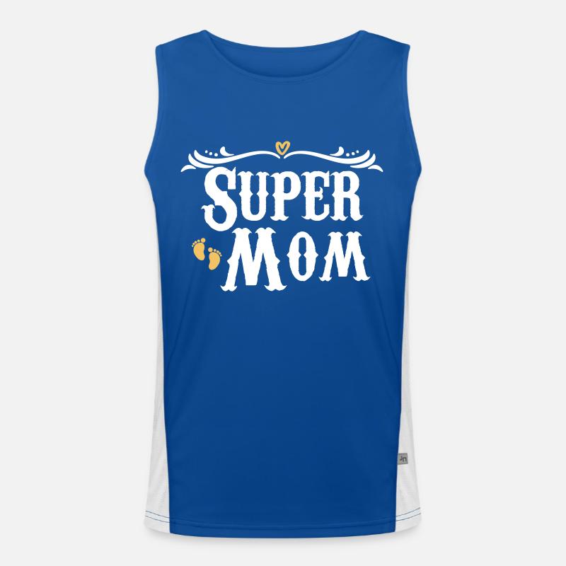 Super Maman Débardeur respirant contrasté Homme 