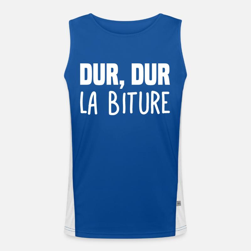 DUR DUR LA BITURE Débardeur respirant contrasté Homme 