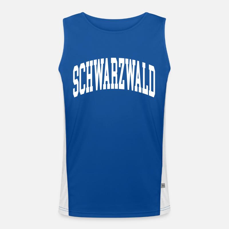 Schwarzwald Funktionelles Kontrast-Tank Top für Männer 