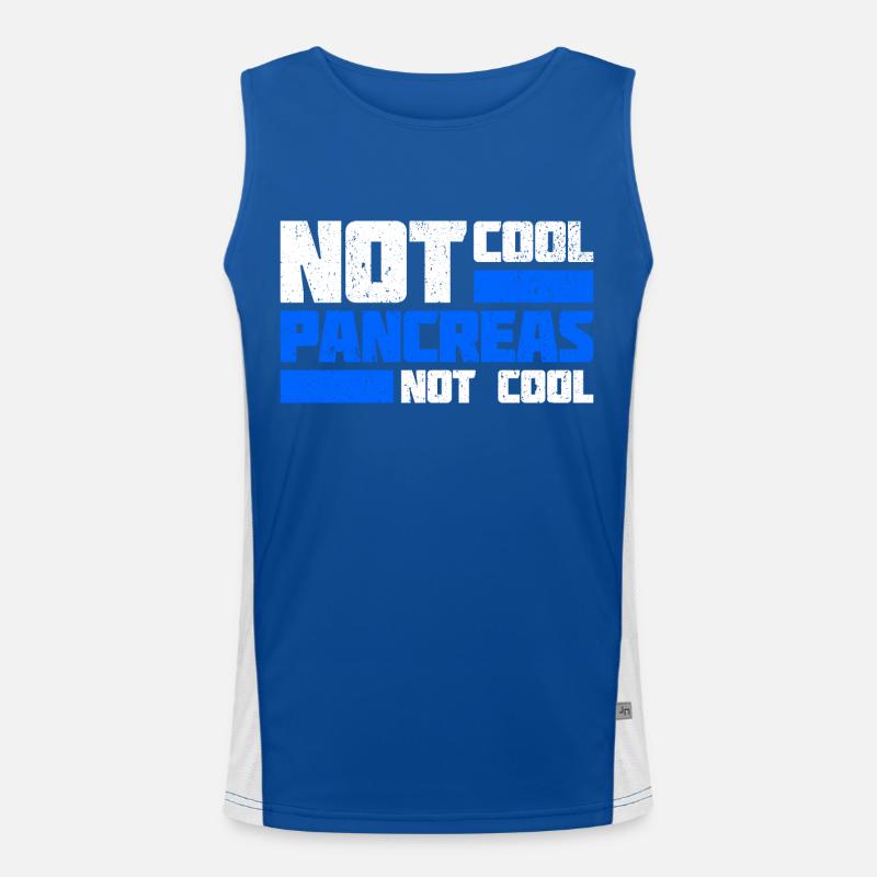 Pas cool Pancréas Pas cool - Chemise pour diabète de type 1 Débardeur respirant contrasté Homme 