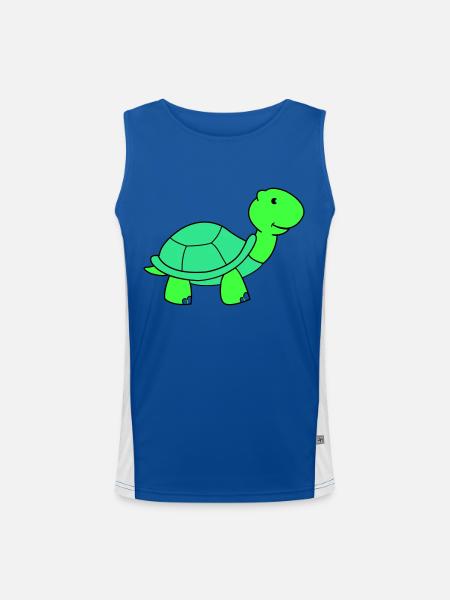turtle - Men's Functional Contrast Tank Top - royal/white