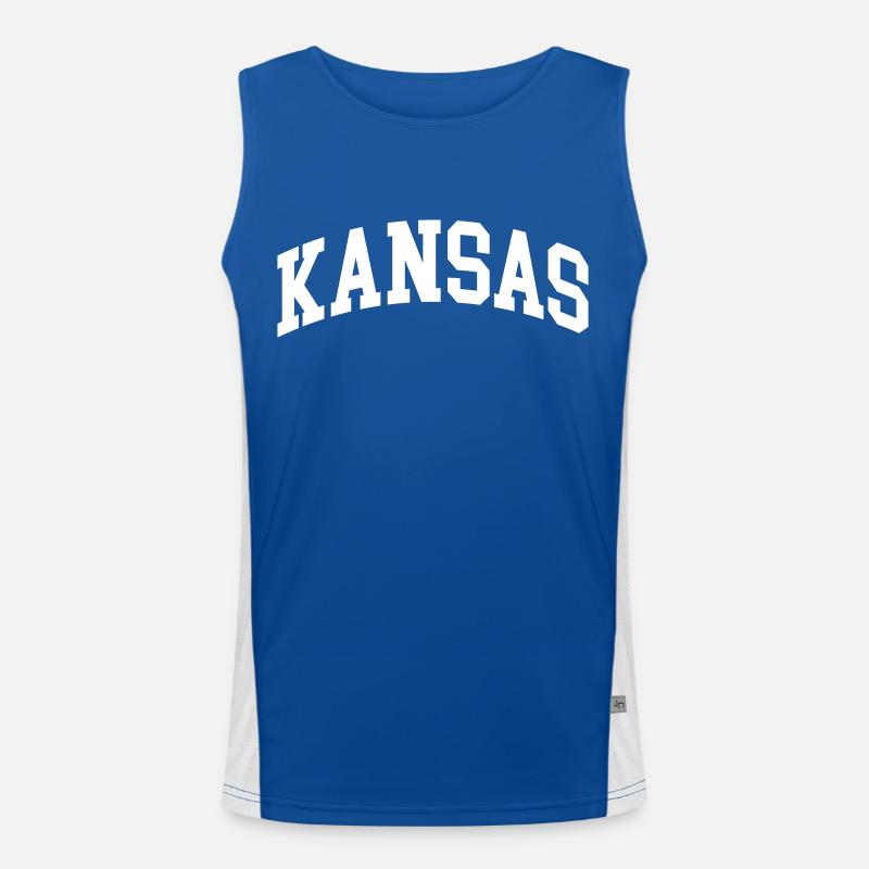 Kansas Funktionelles Kontrast-Tank Top für Männer 