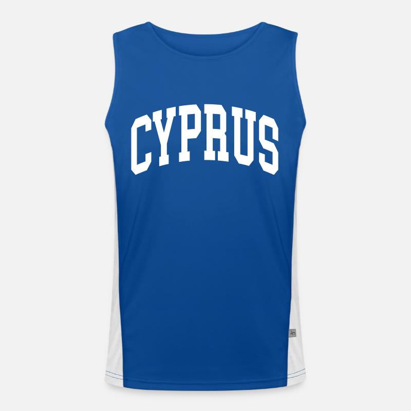 Zypern Funktionelles Kontrast-Tank Top für Männer 