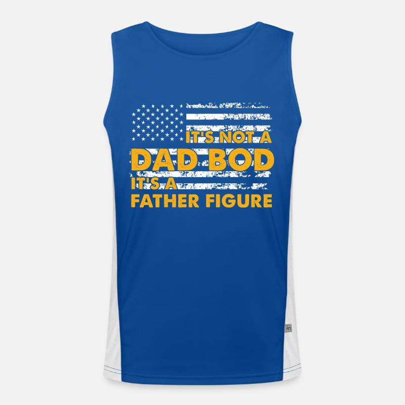 It's Not A Dad Bod It's A Father Figure, Funny Men's Functional Contrast Tank Top 