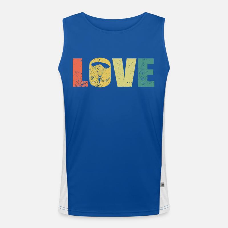 Skydiver Saying Gift Retro Men's Functional Contrast Tank Top 