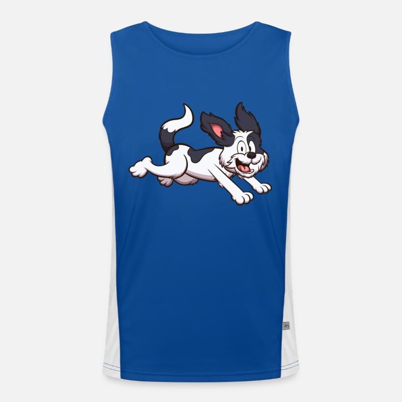 Courir Shih Tzu Chien Débardeur respirant contrasté Homme 