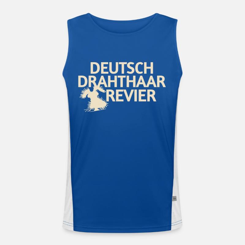 Deutsch Drahthaar Funktionelles Kontrast-Tank Top für Männer 