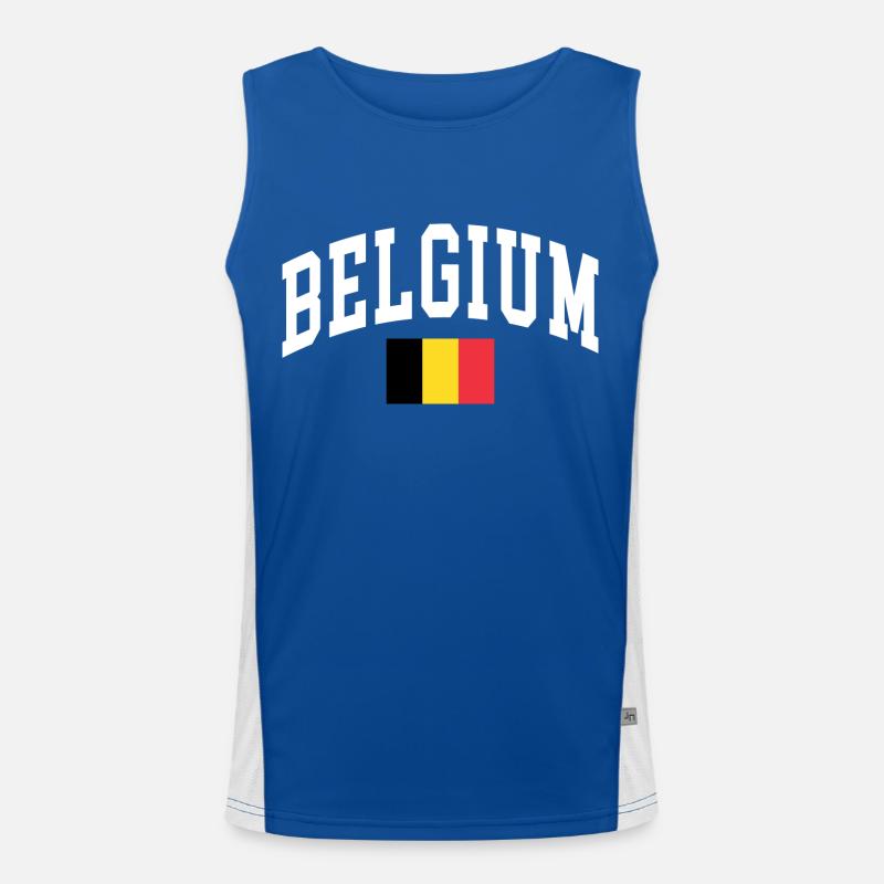 Belgium Men's Functional Contrast Tank Top 