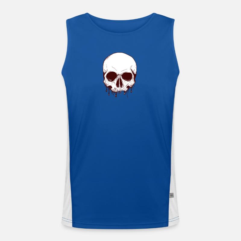 Skull Funktionelles Kontrast-Tank Top für Männer 