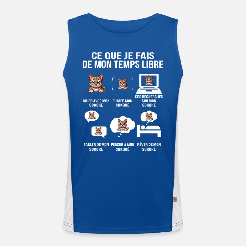Ce que je fais de mon temps libre avec mon Sokoké Débardeur respirant contrasté Homme 