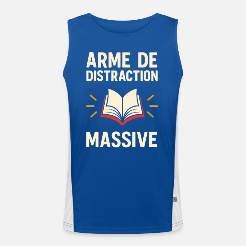 Arme de Distraction Massive – Lecture Débardeur respirant contrasté Homme 