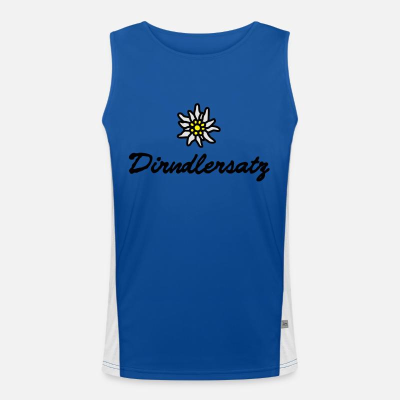T-shirt comme un substitut pour Dirndl Débardeur respirant contrasté Homme 