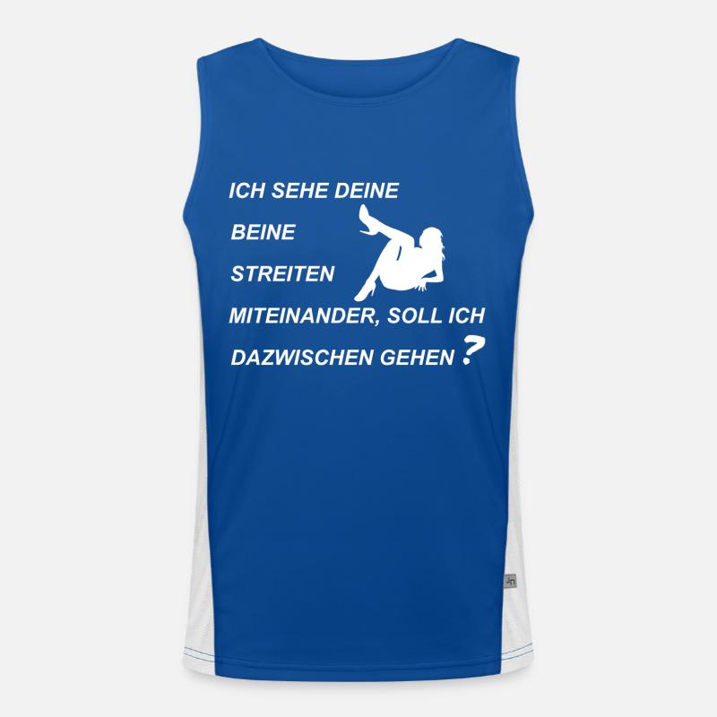 Ich sehe deine Beine streiten miteinander, soll Funktionelles Kontrast-Tank Top für Männer 