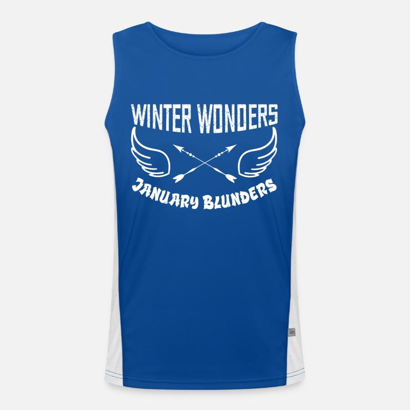 winter wonders january blunders Débardeur respirant contrasté Homme 