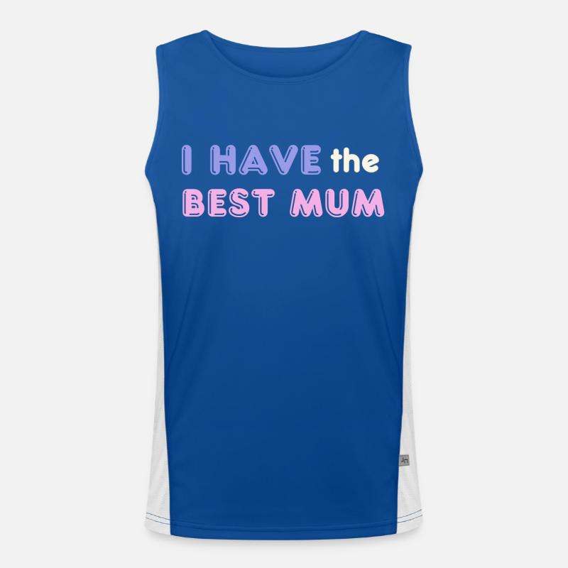 I have the Best Mum Funktionelles Kontrast-Tank Top für Männer 