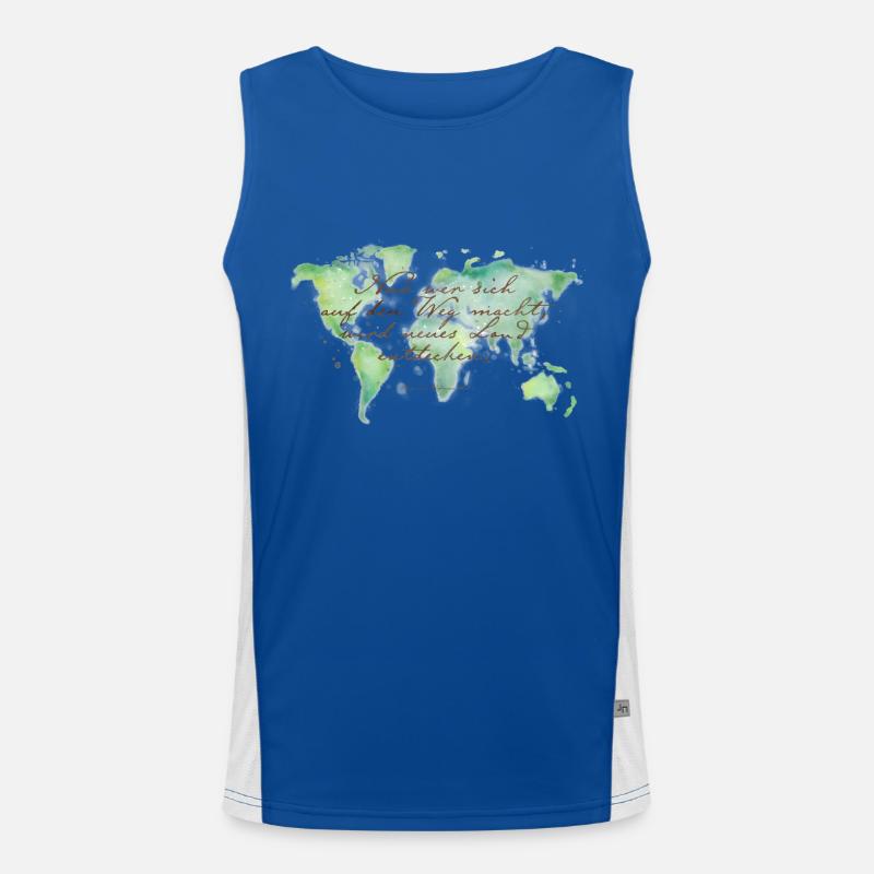 Discover land Men's Functional Contrast Tank Top 