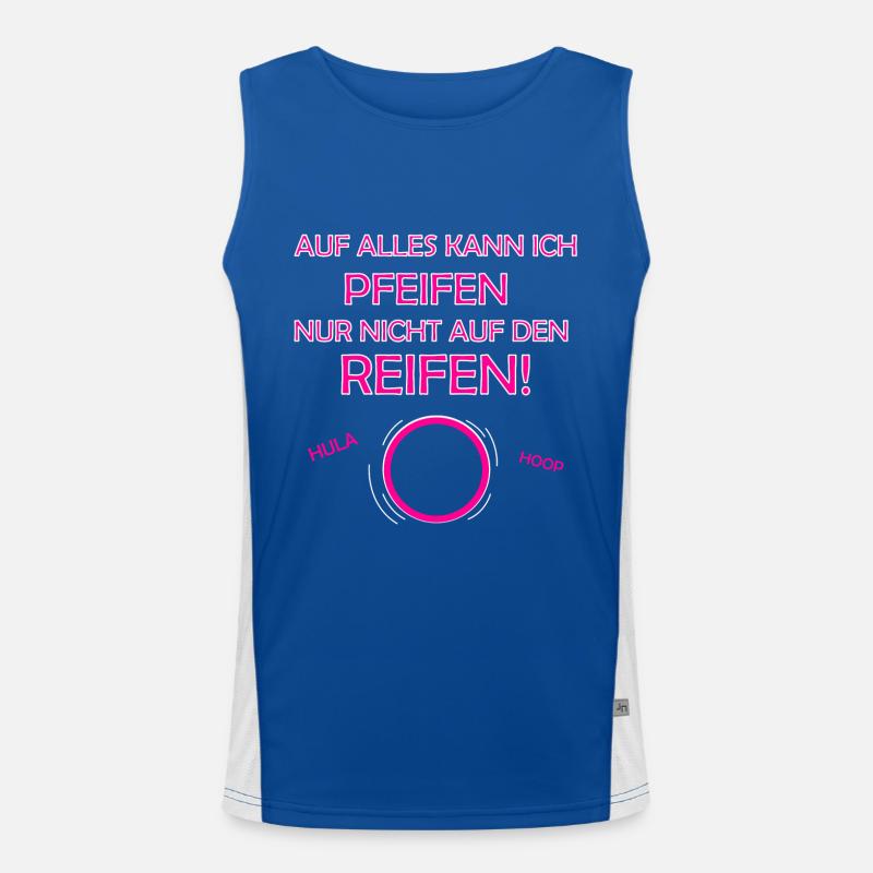 Hulahoop Hullern Funktionelles Kontrast-Tank Top für Männer 