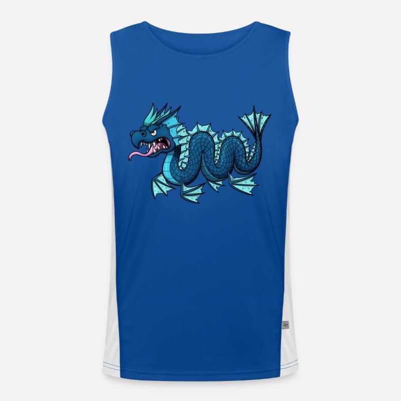 Seeschlange Funktionelles Kontrast-Tank Top für Männer 