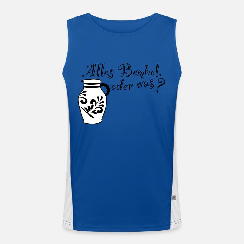 Alles Bembel oder was? Funktionelles Kontrast-Tank Top für Männer 
