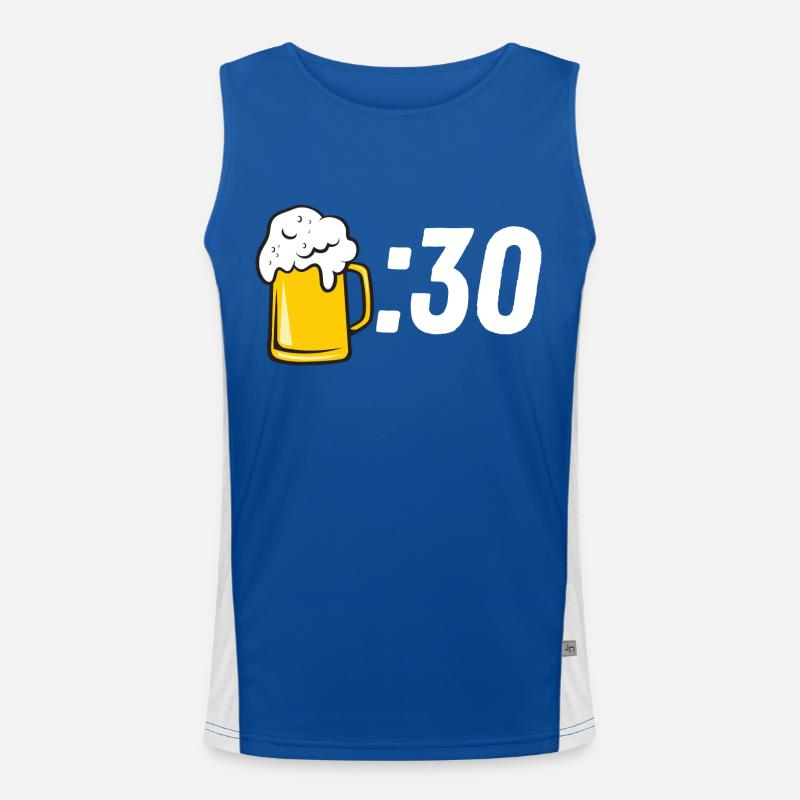 Bier :30 Funktionelles Kontrast-Tank Top für Männer 