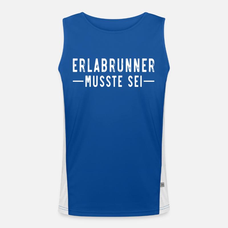 Erlabrunner musste sei Funktionelles Kontrast-Tank Top für Männer 