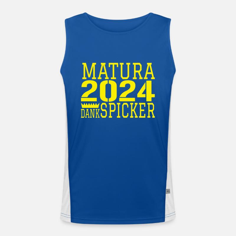 Matura funny sayings Men's Functional Contrast Tank Top 
