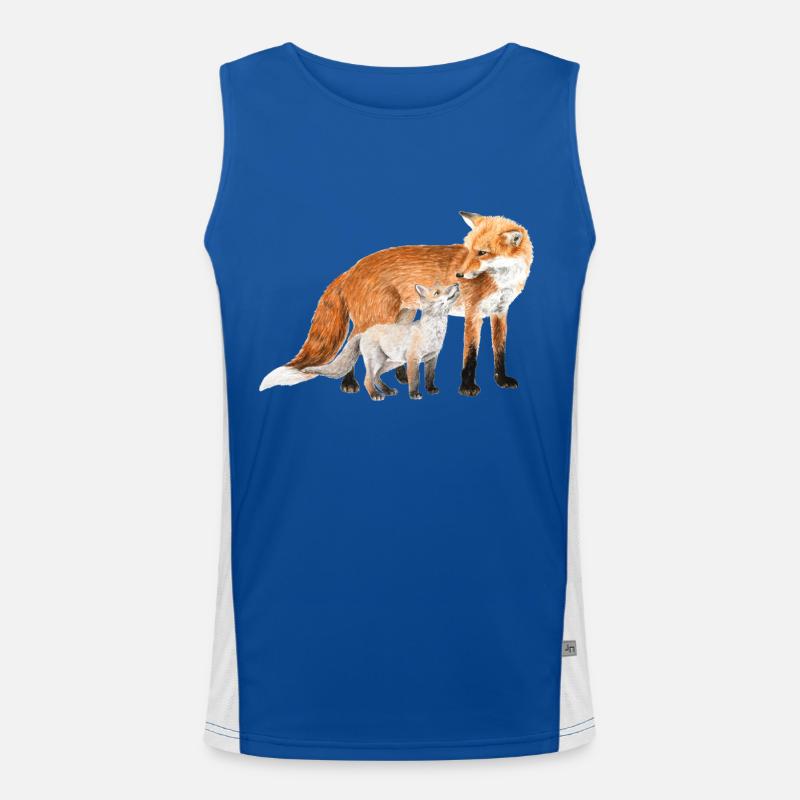 Füchse Funktionelles Kontrast-Tank Top für Männer 