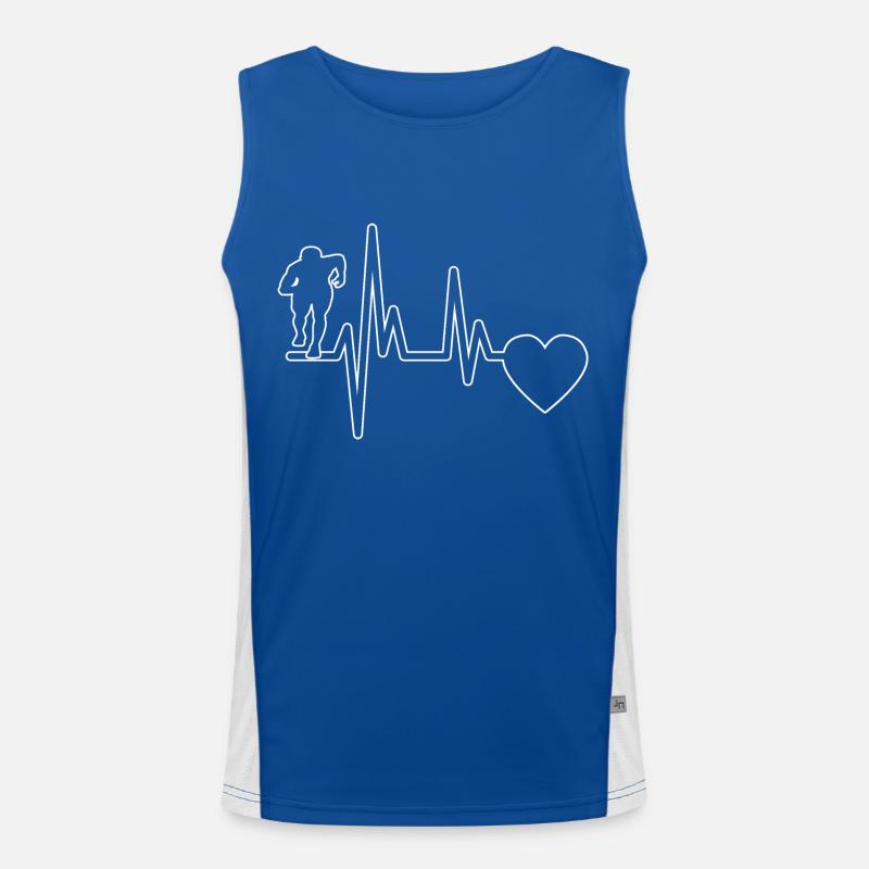 Jogging course course course fit jogging cardio Débardeur respirant contrasté Homme 