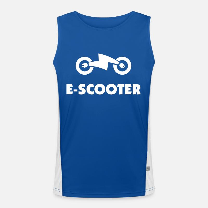 E-Scooter E-Roller Scooter Funktionelles Kontrast-Tank Top für Männer 