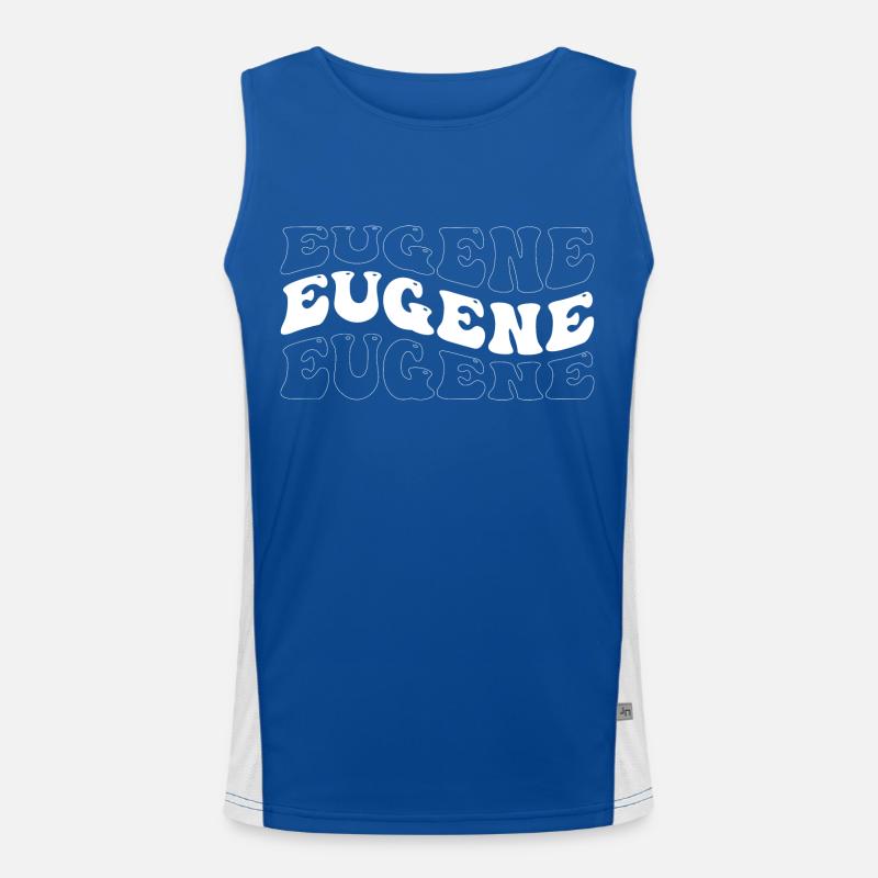 Funny Eugene Groovy 4 Männer Frauen Cool Eugene Tie Funktionelles Kontrast-Tank Top für Männer 
