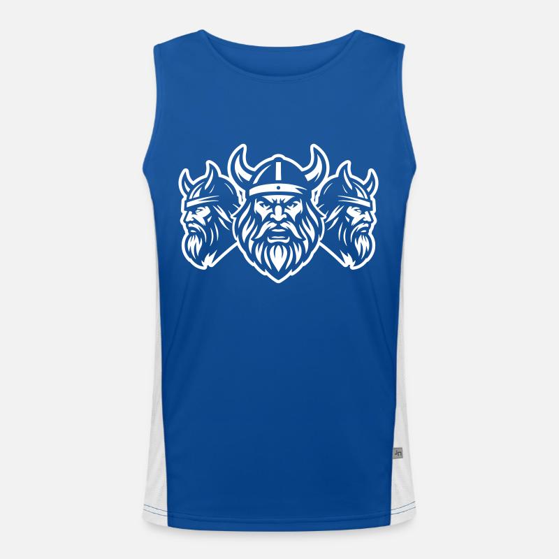 Wikinger Krieger Team Funktionelles Kontrast-Tank Top für Männer 