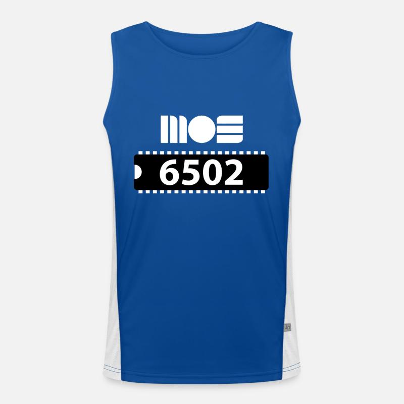 MOS 6502 CPU Nerd Funktionelles Kontrast-Tank Top für Männer 