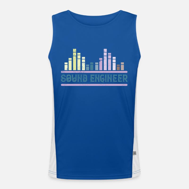 tontechniker - sound engineer Funktionelles Kontrast-Tank Top für Männer 