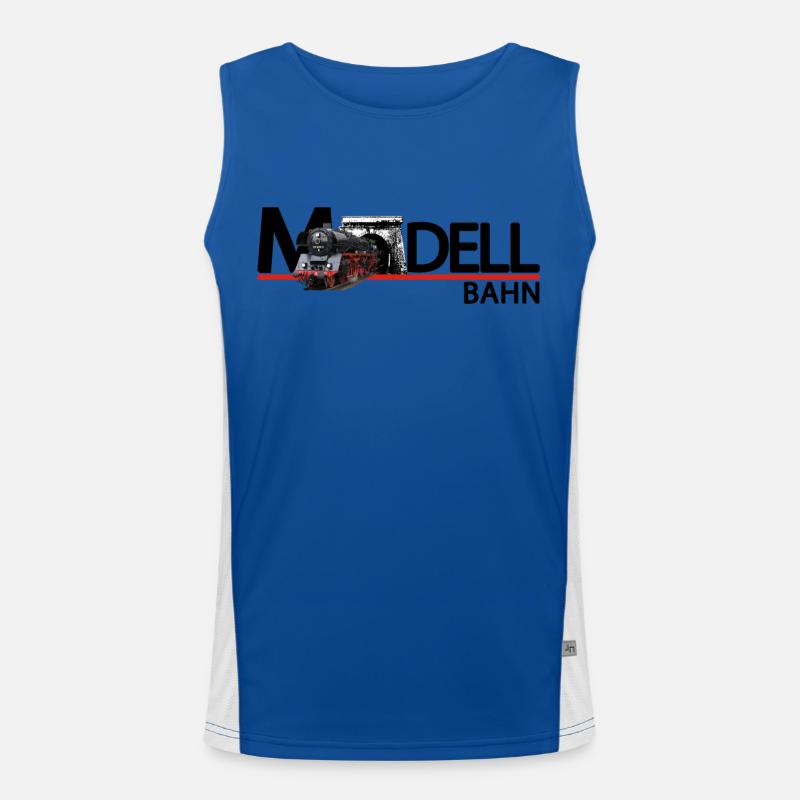 Modellbahn Funktionelles Kontrast-Tank Top für Männer 