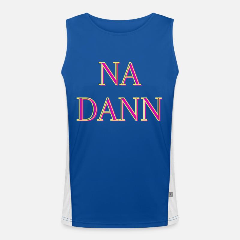 Na dann... Funktionelles Kontrast-Tank Top für Männer 