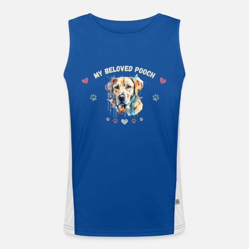 My beloved pooch G1 WE Men's Functional Contrast Tank Top 